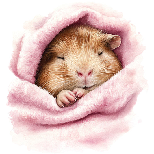 Cute Guinea Pigs Fabric Panel 29