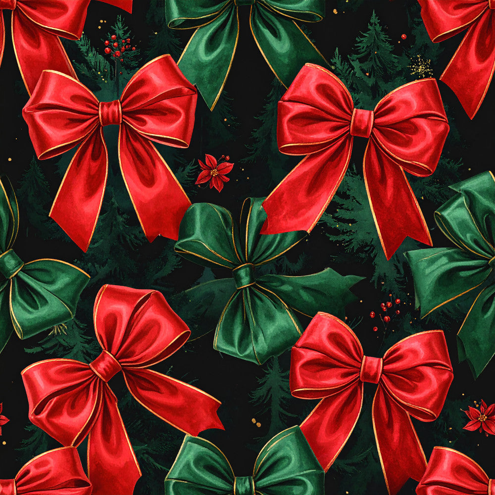 Velvet Noel Garden Pattern 2 Minky Fabric