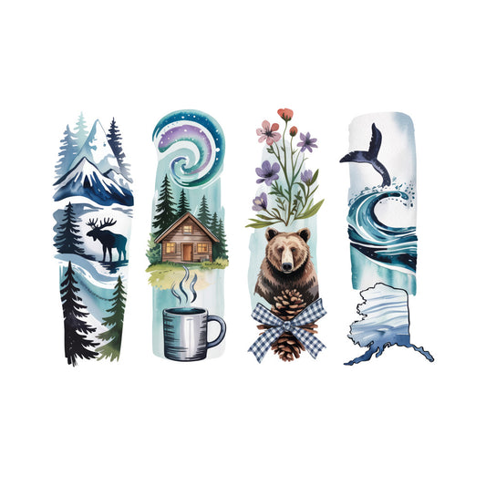 Brushstroke State Fabric Panel 19