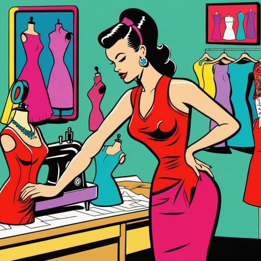 Pop Art Sewing Fabric Panel 77