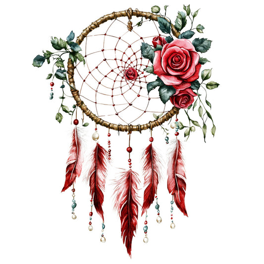 Floral Dreamcatcher Fabric Panel 18