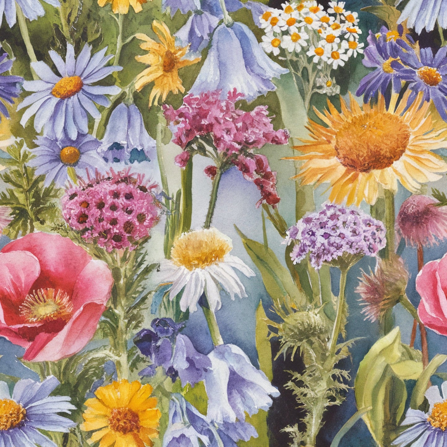 Wildflower Fantasy Pattern 22 Quilting Cotton Fabric