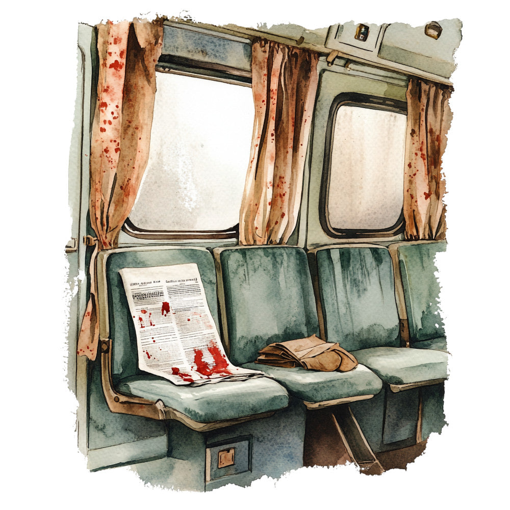 Murder Mystery Fabric Panel 27