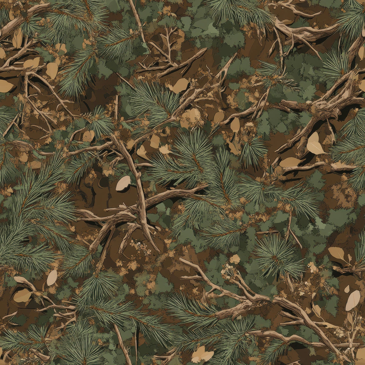 Timber Tangle Pattern 2 Minky Fabric