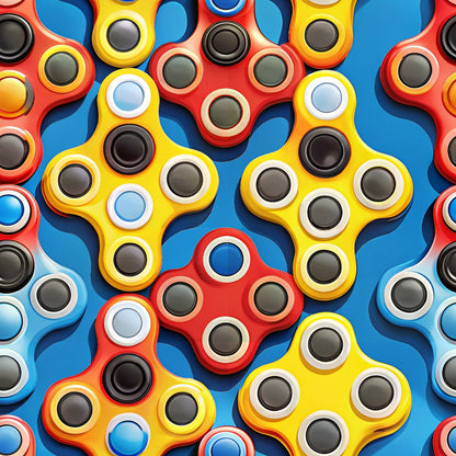 Primary Whirl Pattern 2 Minky Fabric