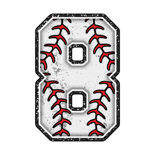 Baseball Alphabet Fabric Panel 9
