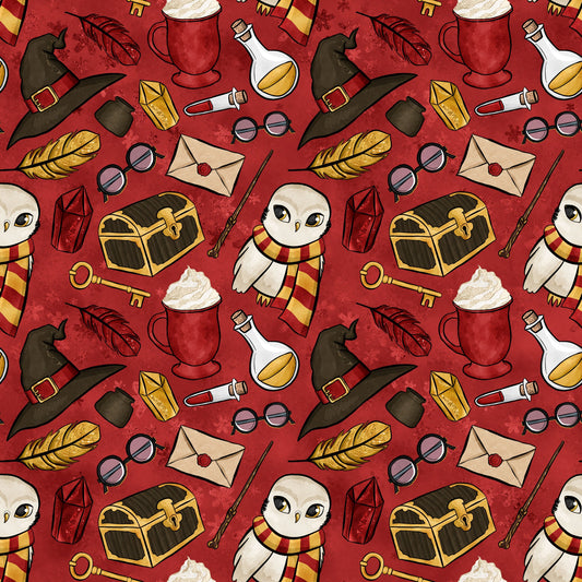 Wizard Magic School Pattern 18 Quilting Cotton Fabric