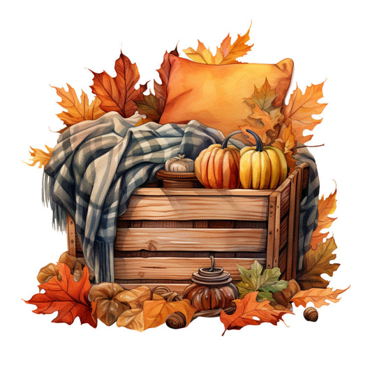Cozy Autumn Fabric Panel 42