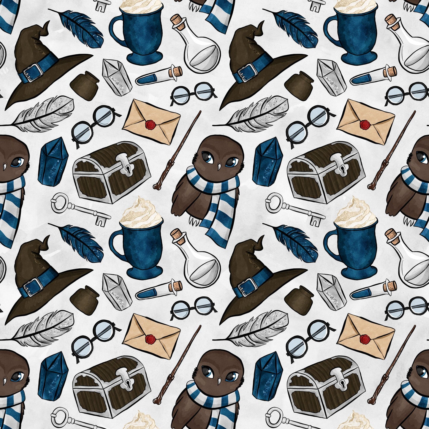 Wizard Magic School Pattern 43 Quilting Cotton Fabric