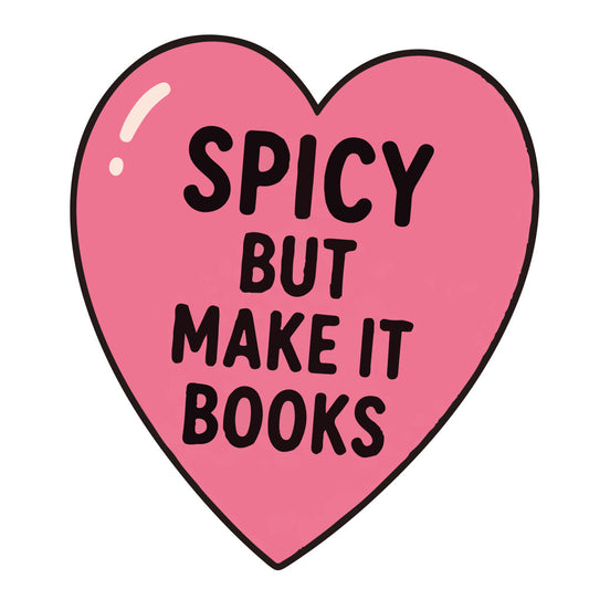hot pink, coral pink, heart, love, spicy, book lover, bookish, literary, text, typography, words, quote, statement, whimsical, modern, fun, playful, humorous, inspirational, gift, home decor, wall hanging, pillow cover, tote bag, book themed, reader gift, library, passion, trendy, contemporary