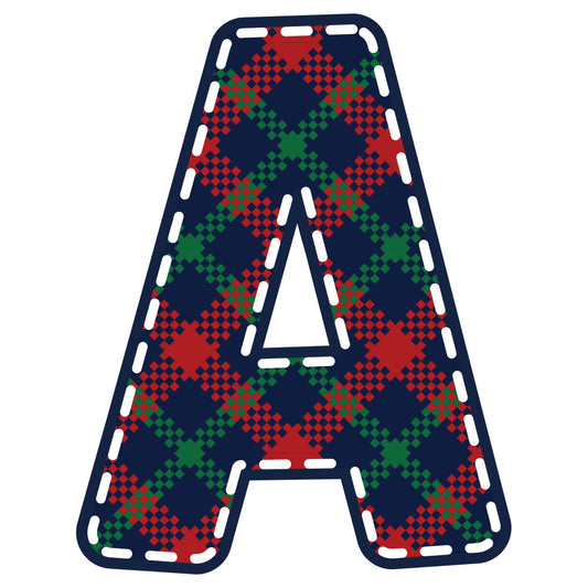 Christmas Alphabet Fabric Panel 10