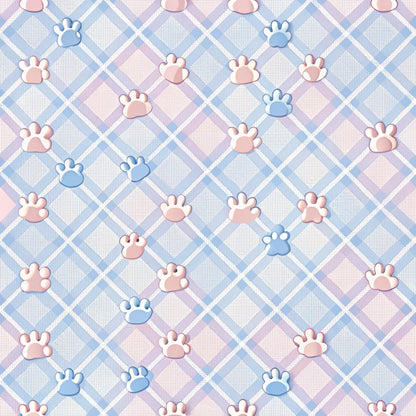 Puppy Prints Pattern 14 Minky Fabric