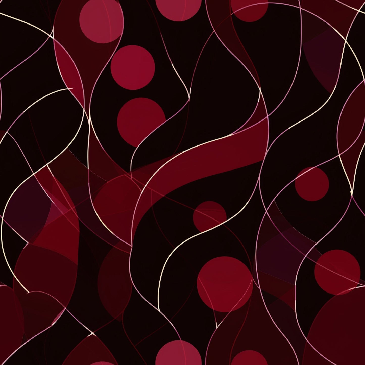 Burgundy Abstract Pattern 11 Quilting Cotton Fabric