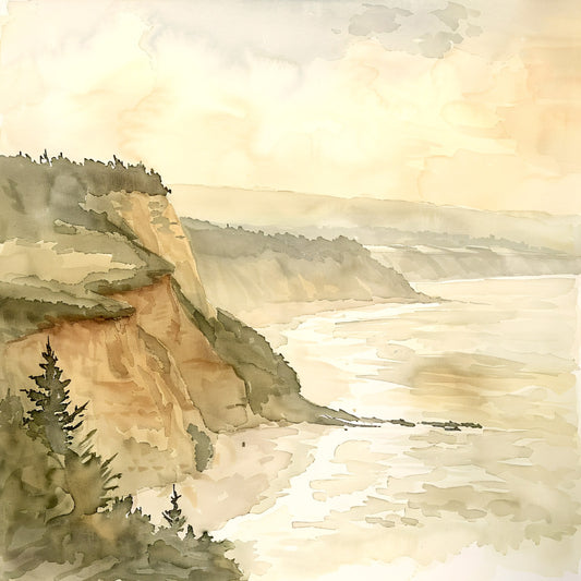 Normandy Travel Art Fabric Panel 9