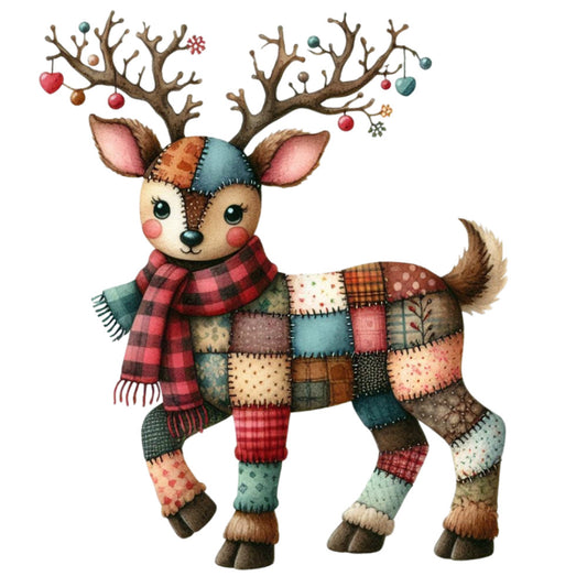 Patchwork Christmas Fabric Panel 18