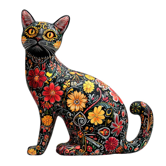 Cats de Los Muertos Fabric Panel 6