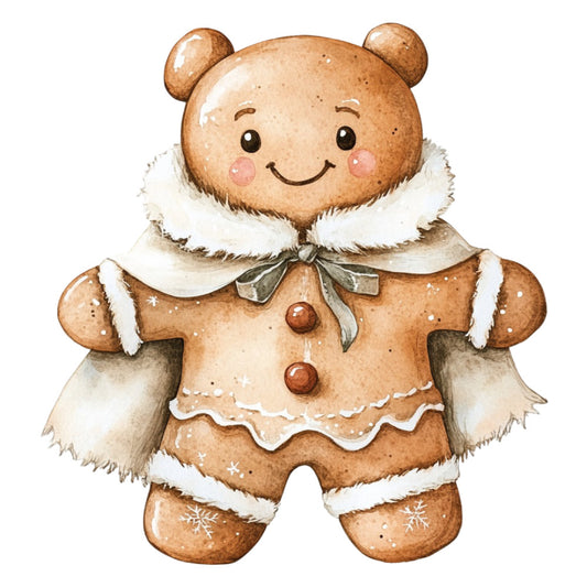 Christmas Gingerbread Man Fabric Panel 15