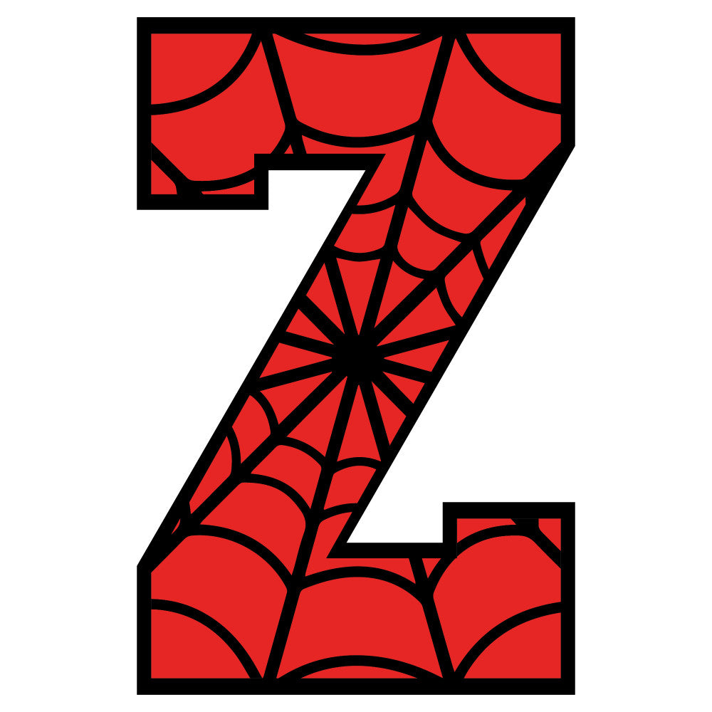 red, black, spider web, alphabet letter, superhero theme, comic book style, geometric patterns, fabric panel, quilting cotton, children's fabric, character design, bright colors, web pattern, educational fabric, novelty print, craft material, sewing supplies, applique design, cartoon style, playful design
