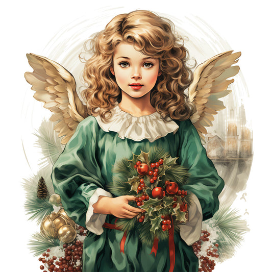 Elegant Christmas Fabric Panel 7