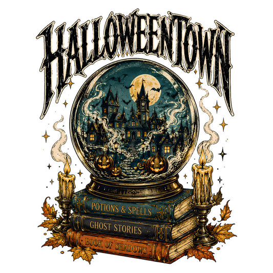 halloween, spooky, haunted house, ghost stories, celestial, moon, night sky, dark teal, gold, cream, jack-o-lantern, pumpkins, bats, stars, candles, witchy, gothic, autumn, fall, vintage, elegant, whimsical, mystical, magical, books, potions and spells, fortune telling, dark academia, seasonal, wall hanging