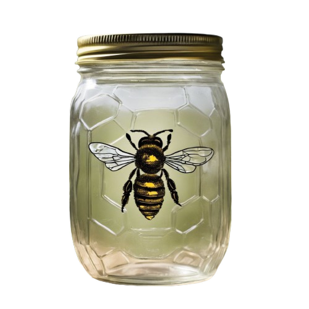 Honey Bee Jar Fabric Panel 5