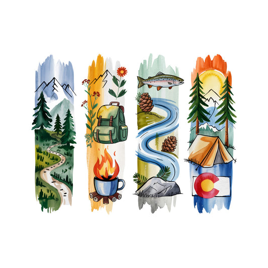 Brushstroke State Fabric Panel 23