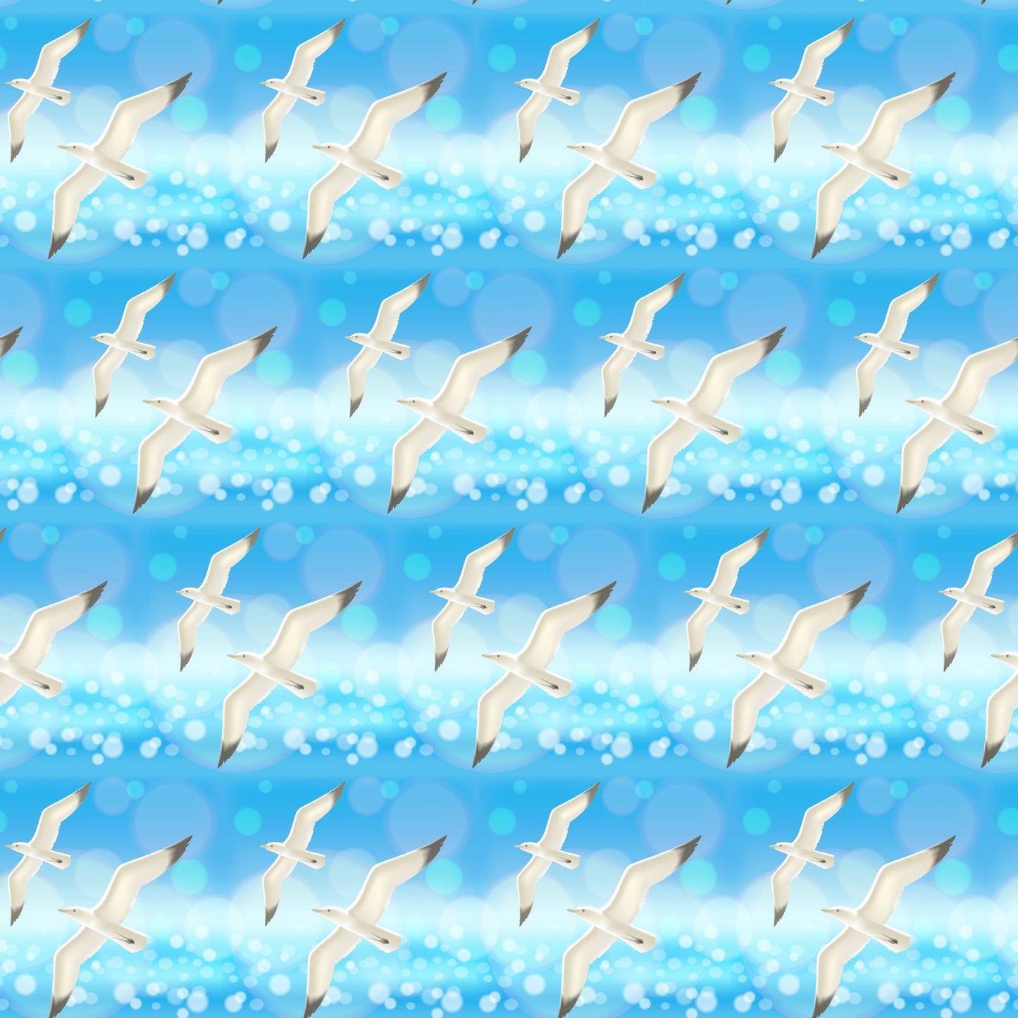 Summer Beach Pattern 10 Quilting Cotton Fabric