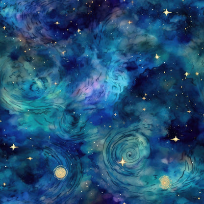 Swirling Skies Pattern 12 Minky Fabric