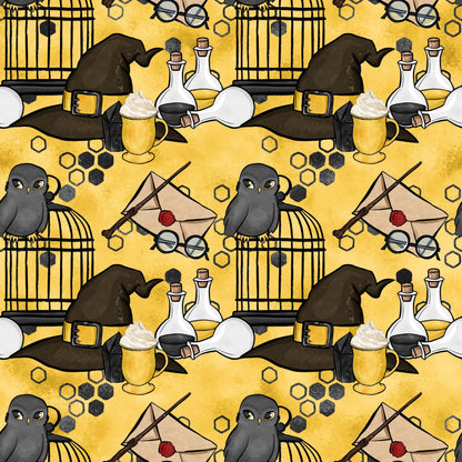 Owl Post Academy Pattern 3 Minky Fabric