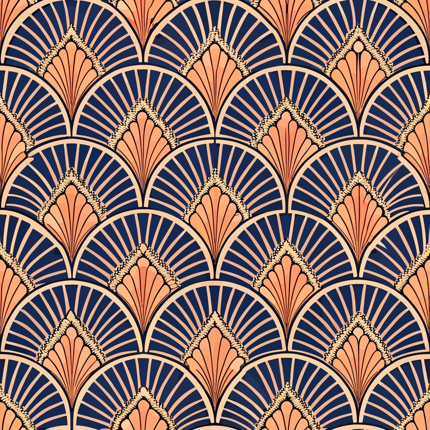 Art Deco Pattern 6 Quilting Cotton Fabric