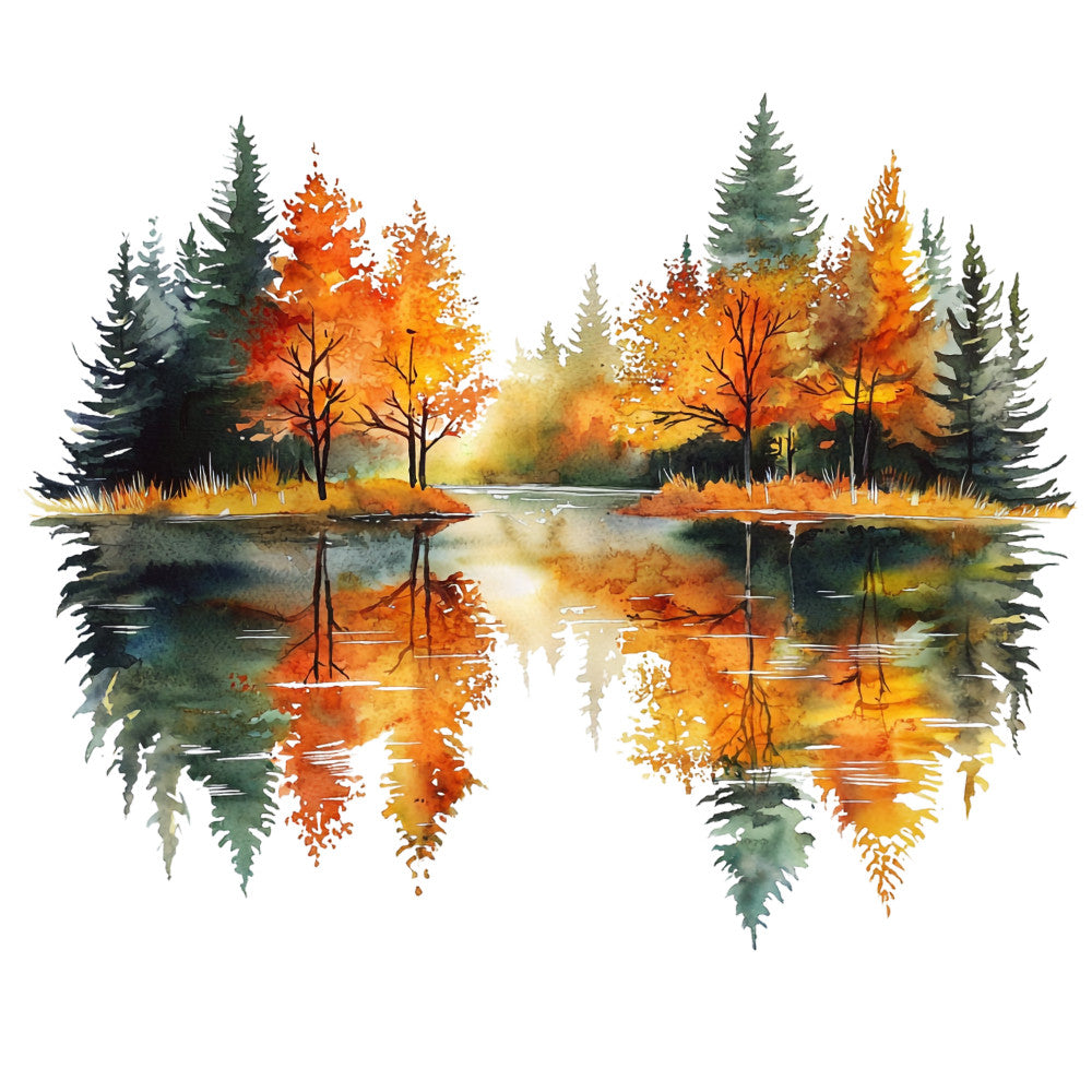 Autumn Landscape Fabric Panel 1