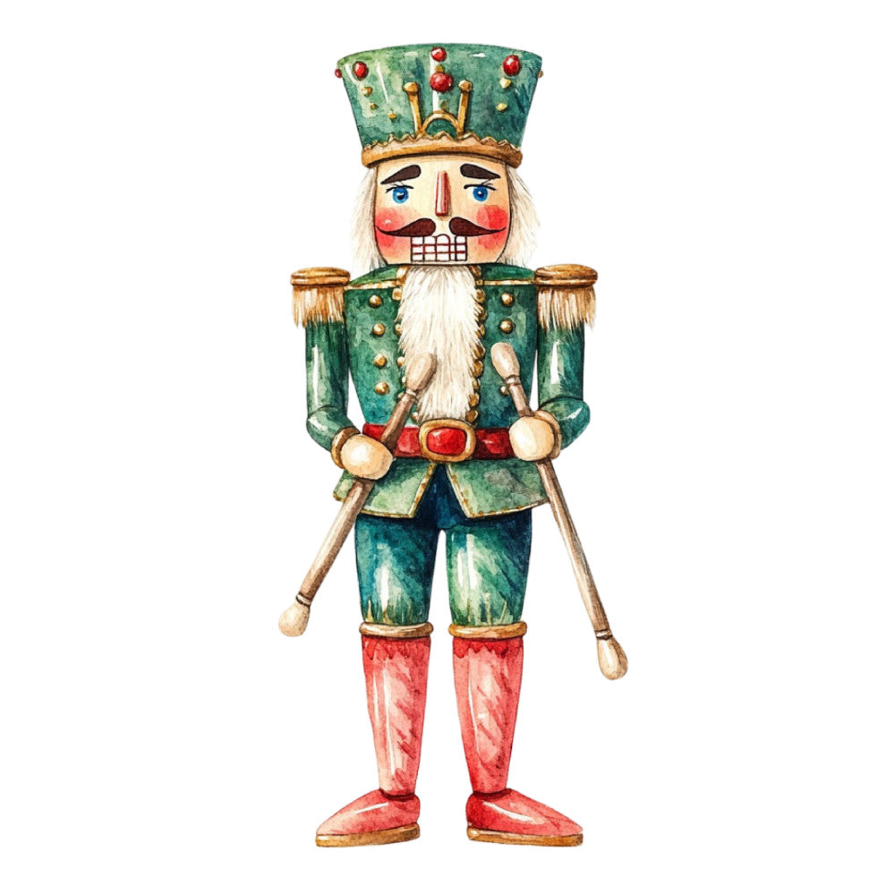 Classic Christmas Nutcrackers Fabric Panel 29