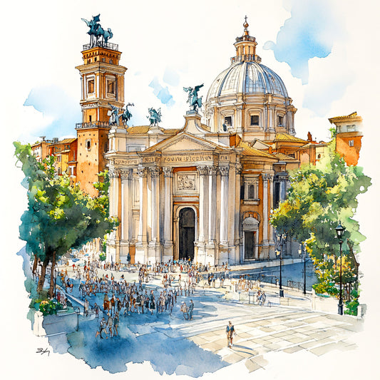 Italy Travel Art Fabric Panel 13