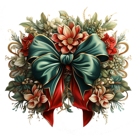 Elegant Christmas Fabric Panel 10