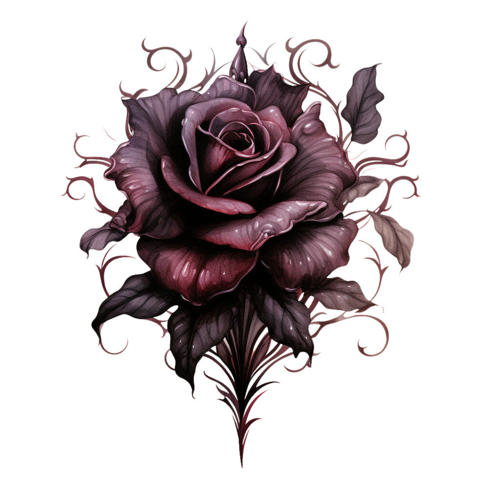 Gothic Floral Fabric Panel 5