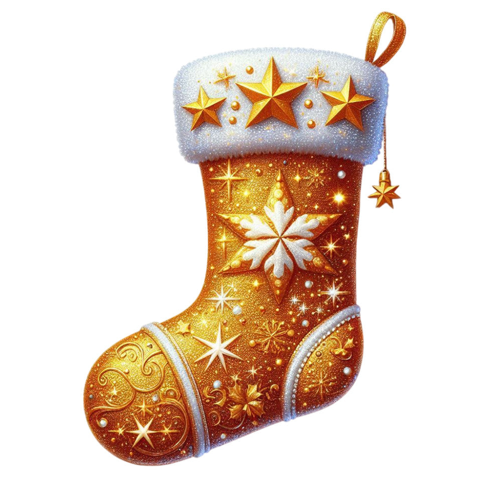 Cartoon Christmas Stockings Fabric Panel 31