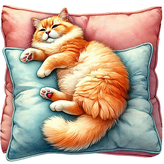 Lazy Cats Fabric Panel 15