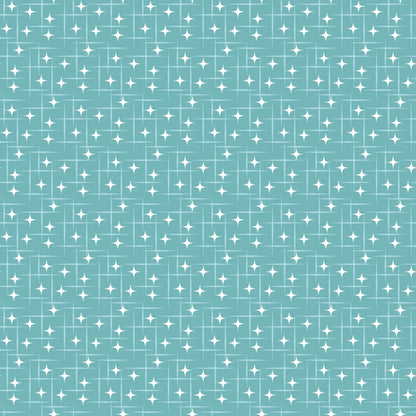 Atomic Starbursts Pattern 12 Quilting Cotton Fabric