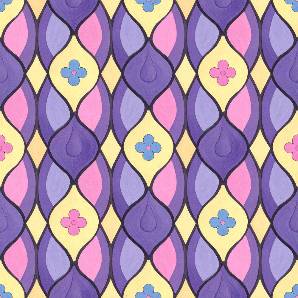 Carnival Garden Glow Pattern 17 Minky Fabric