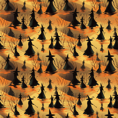 Scary Halloween Pattern 1 Quilting Cotton Fabric