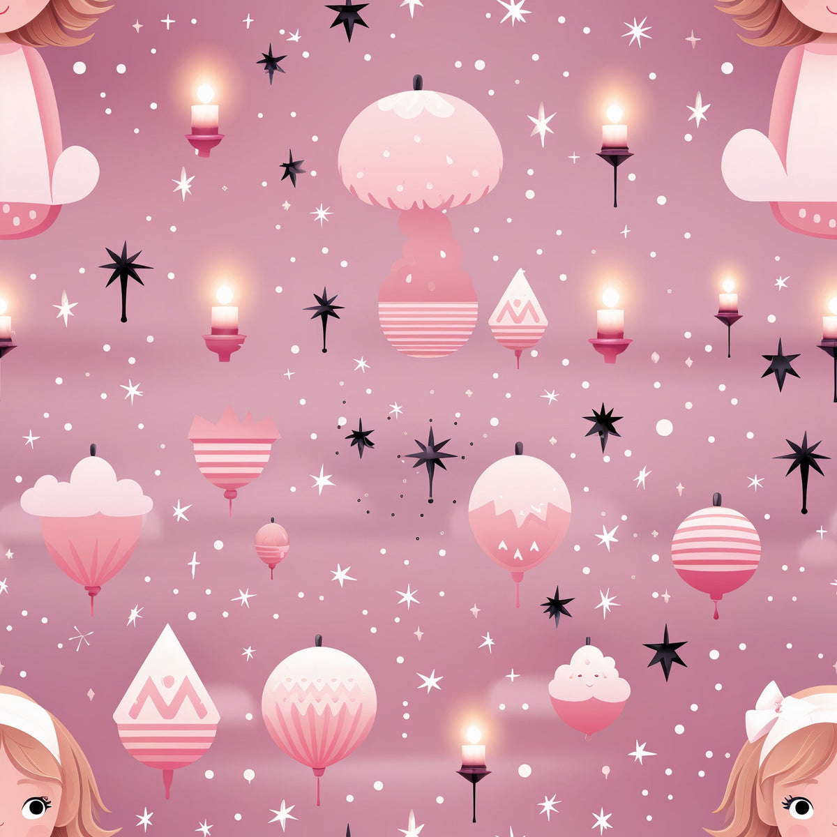 Peppermint Pines Pattern 4 Minky Fabric