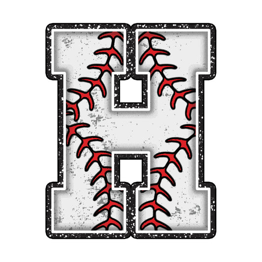 Baseball Alphabet Fabric Panel 18