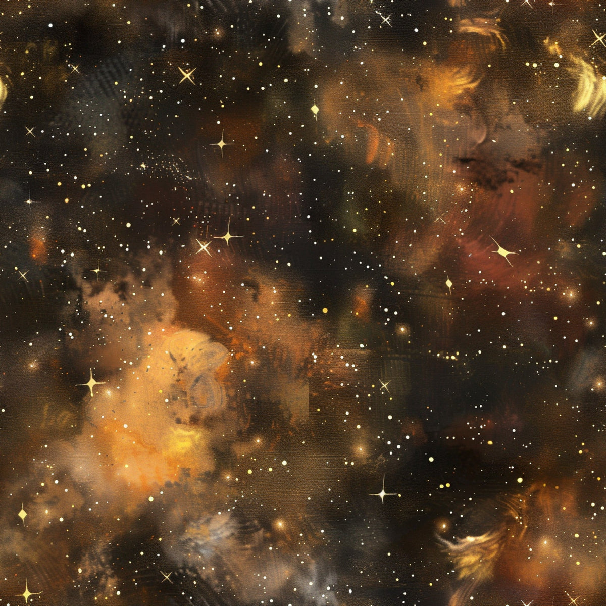 Copper Nebula Pattern 3 Minky Fabric