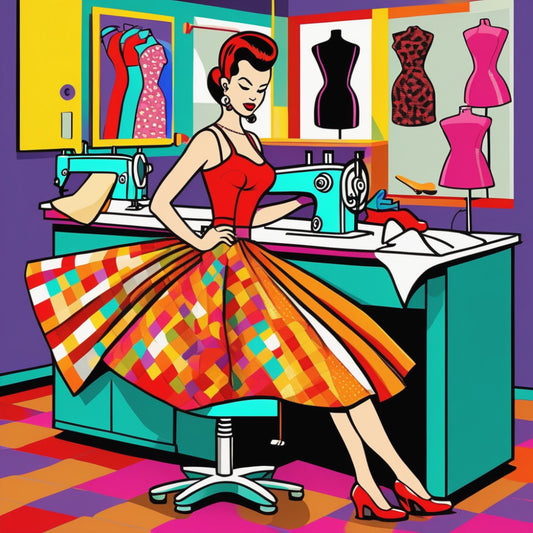 Pop Art Sewing Fabric Panel 72