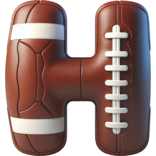 Football Alphabet Fabric Panel 16