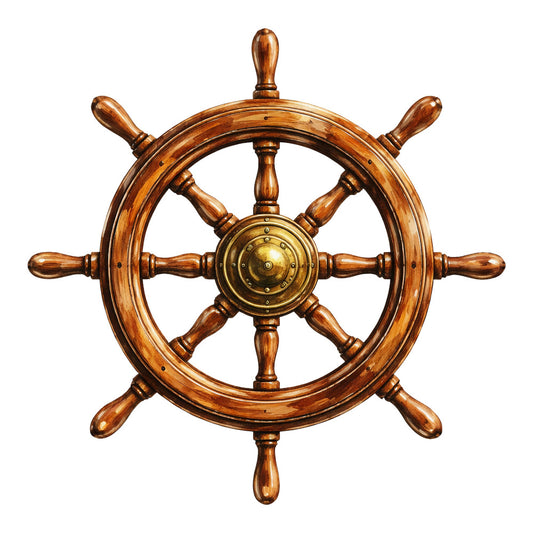 ship wheel, nautical, maritime, steering wheel, wooden wheel, brass, copper, vintage nautical, coastal, boat, anchor theme, ocean, seagoing, traditional, nautical decor, steampunk, adventure, travel, explorer, captain, sailor, wooden, rustic, tan, brown, gold, brass accents, vintage maritime, heritage, classic