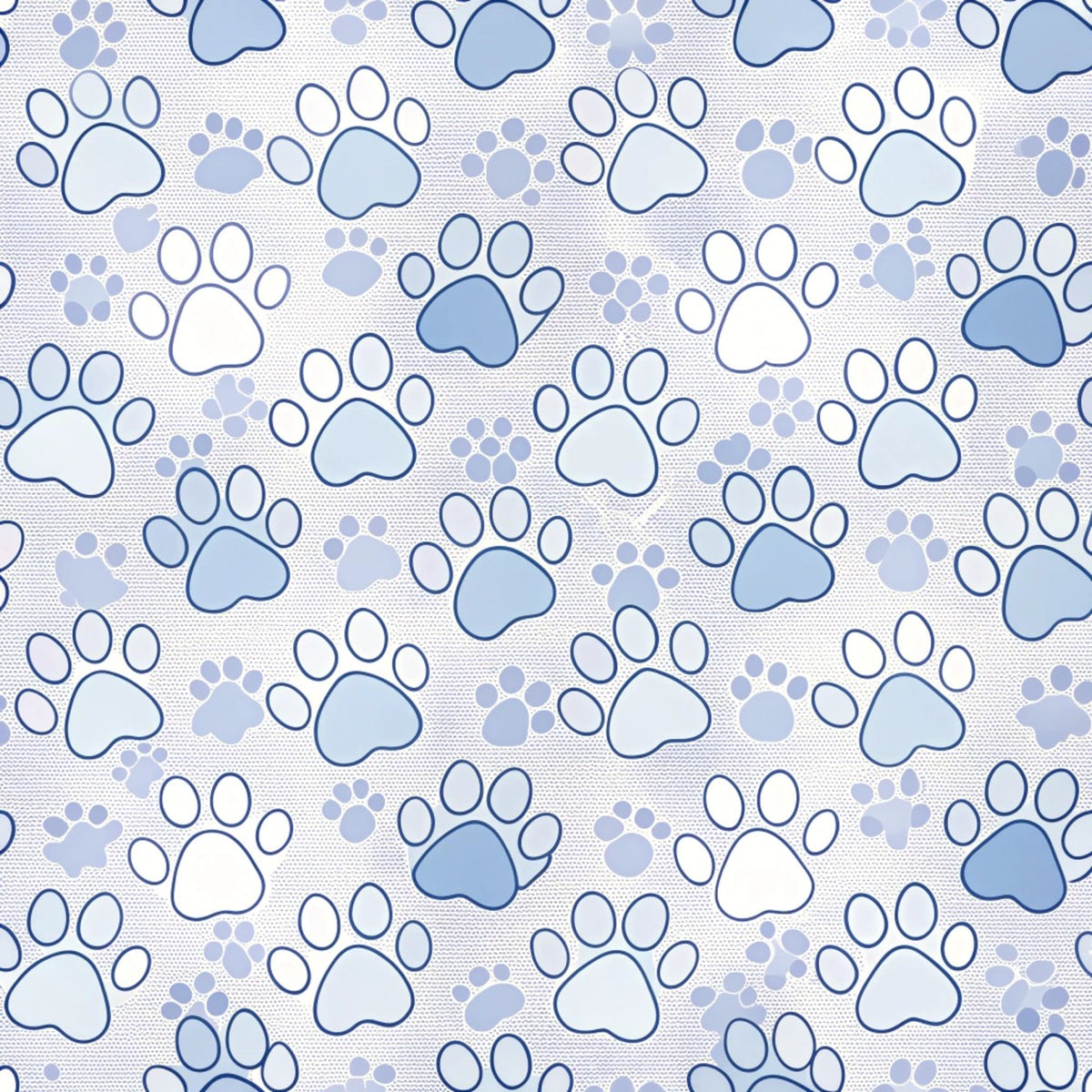 Puppy Prints Pattern 2 Minky Fabric