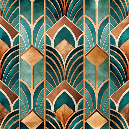 Art Deco Pattern 15 Quilting Cotton Fabric