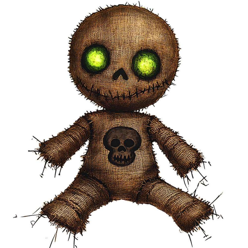 Colorful Voodoo Dolls Fabric Panel 12