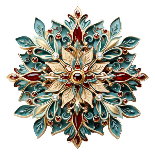 Elegant Christmas Fabric Panel 27